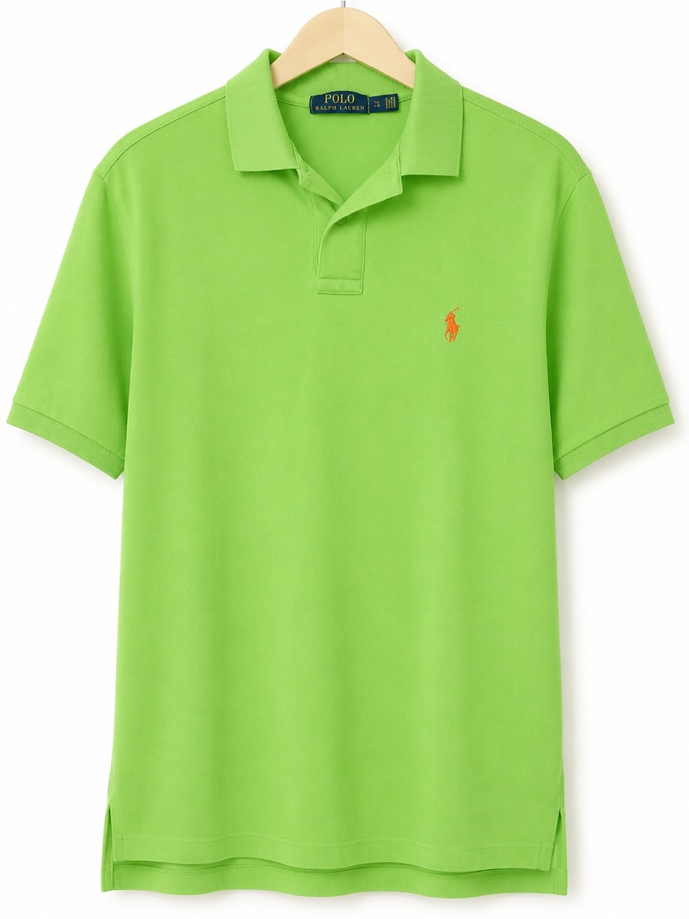 Polo by Ralph Lauren Bright Lime Green Polo with Orange Pony